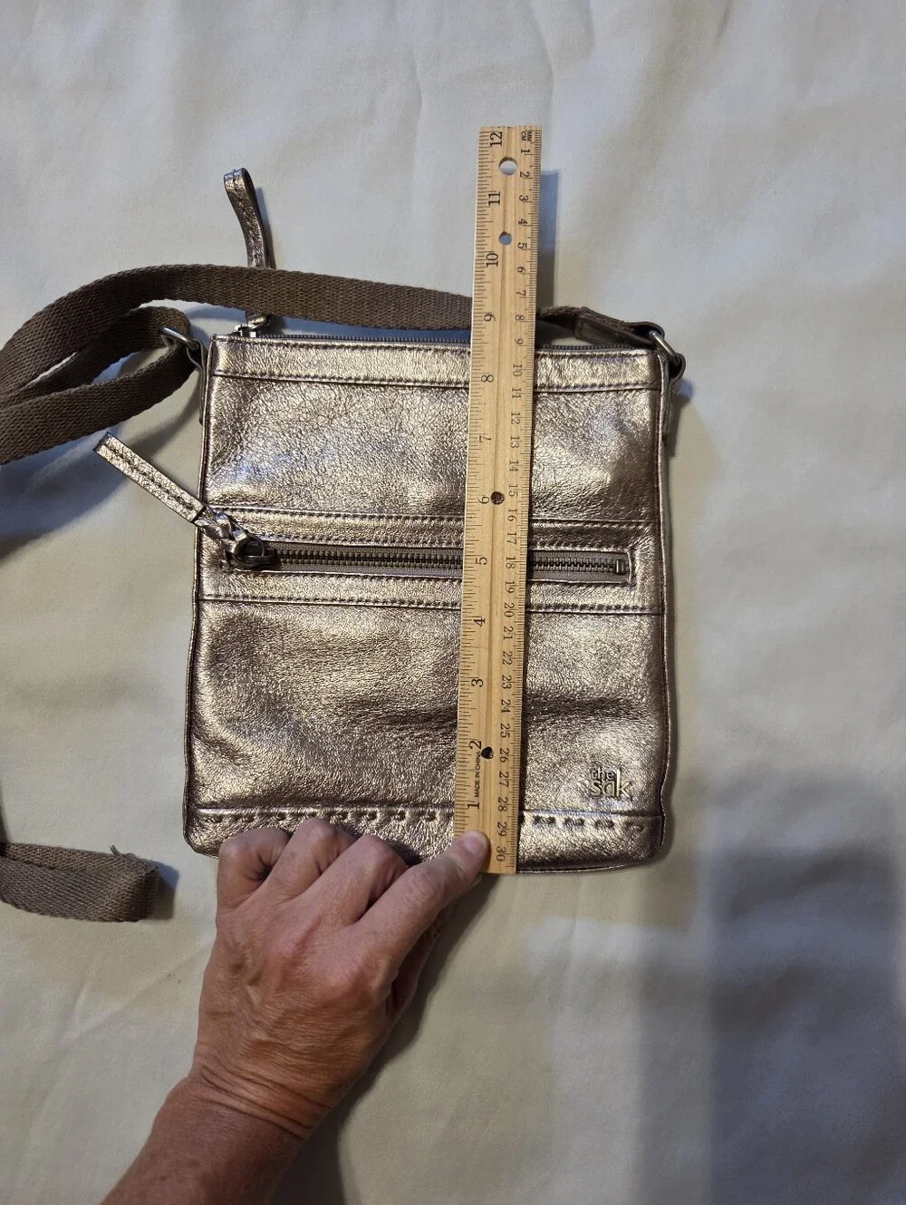 The Sak Metallic Crossbody Bag w/ Adjustable Strap ✨